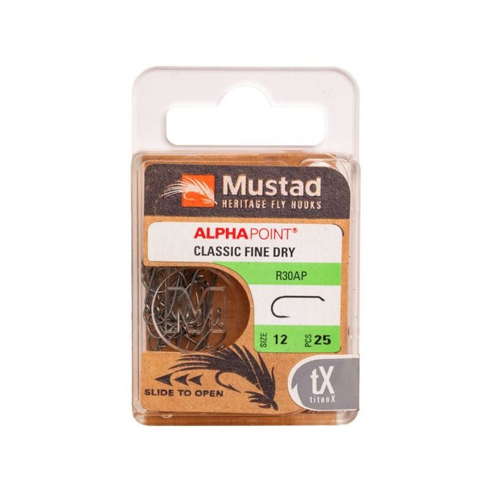 Крючки Hareline Mustad - Classic Fine Dry Hook R30AP