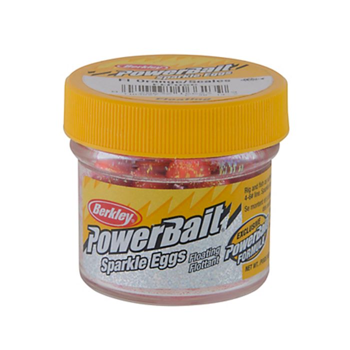 Аттрактант Berkley Power Eggs Floating Magnum - Fluorescent Orange with Scales