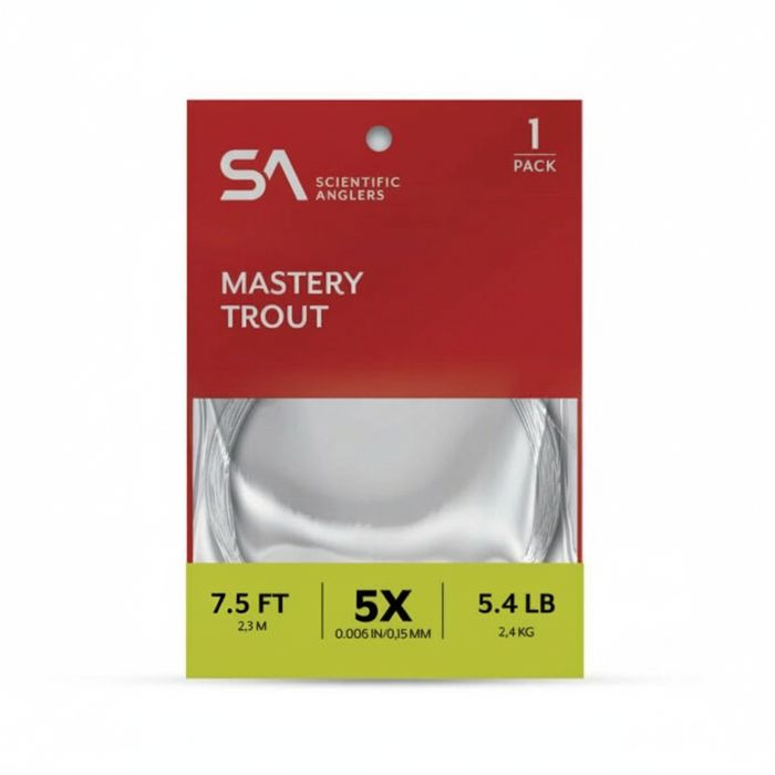 Подлесок и типпет Scientific Anglers Mastery Trout Tapered Leader - 7.5' / 3-pack