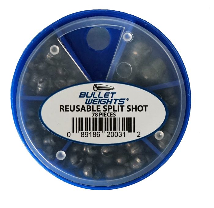 Грузила Bullet Weights Reusable Split Shot Selector 78 pc