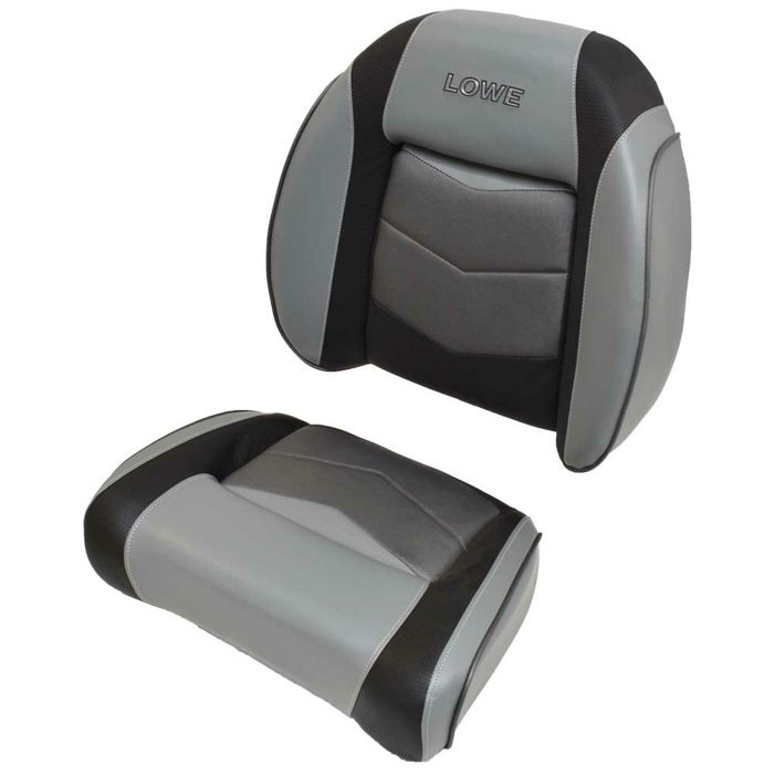 Лодочное сиденье Lowe Boats Lowe Boat Seat Cushions | Two-Tone Gray / Black Wise Marine