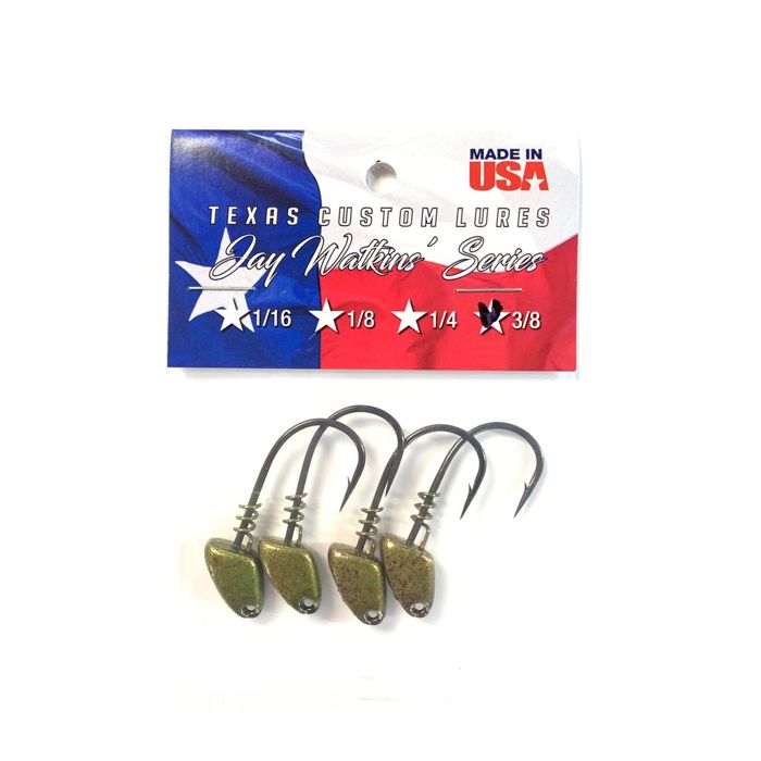 Джиг-головки Texas Custom Lures Jighead- Watermelon Red (Multiple Sizes)