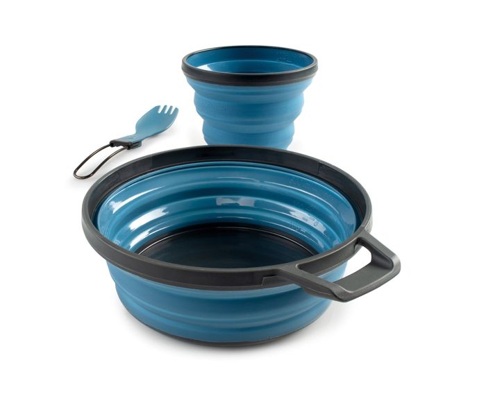 Походная посуда GSI Outdoors Escape 1 Person Table Set- Blue