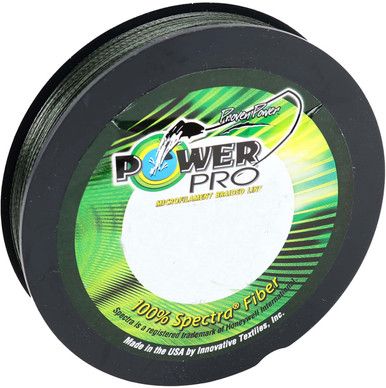 Плетёный шнур PowerPro Spectra 30 lb 300 ярдов, Moss Green