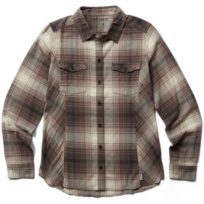 Рыболовная рубашка Wolverine Women's Autumn Flannel Long Sleeve Shirt - Pepper Plaid - XL