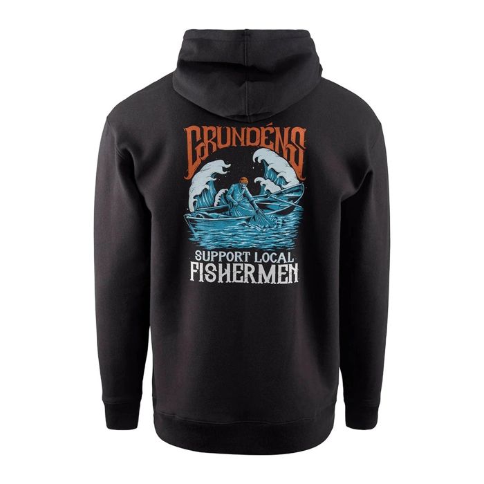 Рыболовная рубашка Grundens Displacement DWR Hoodie Support Local Fishermen