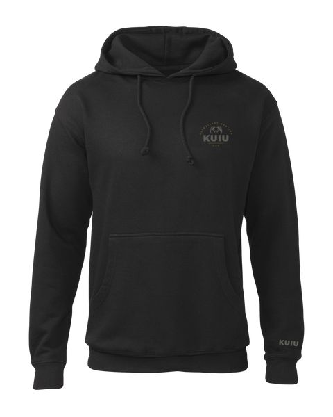 Рыболовная рубашка Outlet KUIU Stacked Chest Logo Hoodie | Black