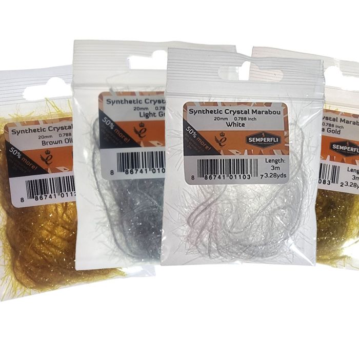 Материал для вязания мушек J. Stockard Fly Fishing Synthetic Crystal Marabou