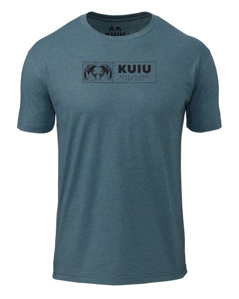 Рыболовная рубашка KUIU Topo Block T-Shirt | Indigo