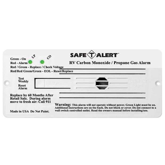 Детектор газа MTI Industries Safe T Alert 35 Series Dual CO/LP Gas Detector, Flush Mount,