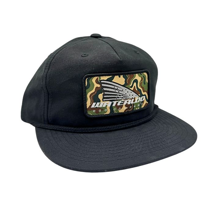 Головной убор Rhodes Headwear Waterloo Black Rope Cap - Wavy Camo Tails Up Patch