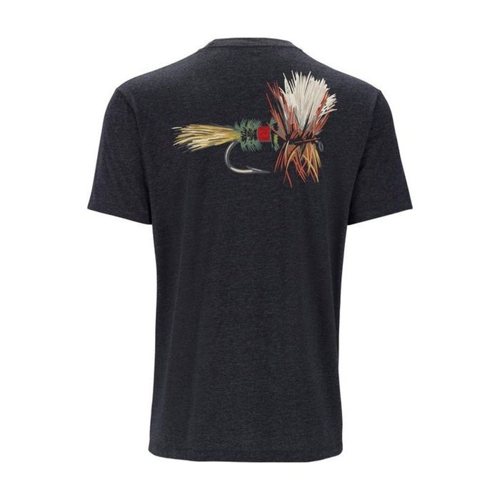 Рыболовная рубашка Simms Men's Let It Fly T-Shirt - Charcoal Heather