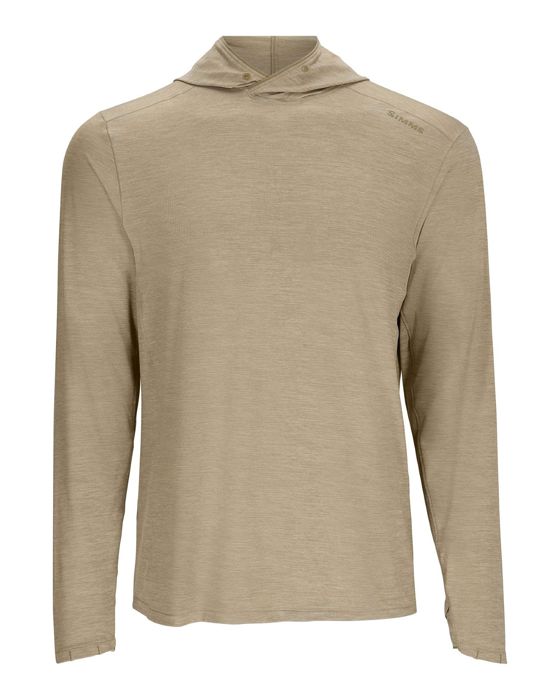 Рыболовная рубашка Simms Men's Solarflex Cooling Hoody - Size 2XL - Stone