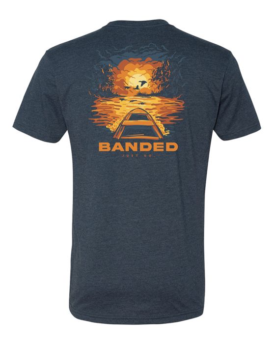 Рыболовная рубашка Banded Water Silhouette Painting Short Sleeve Tee
