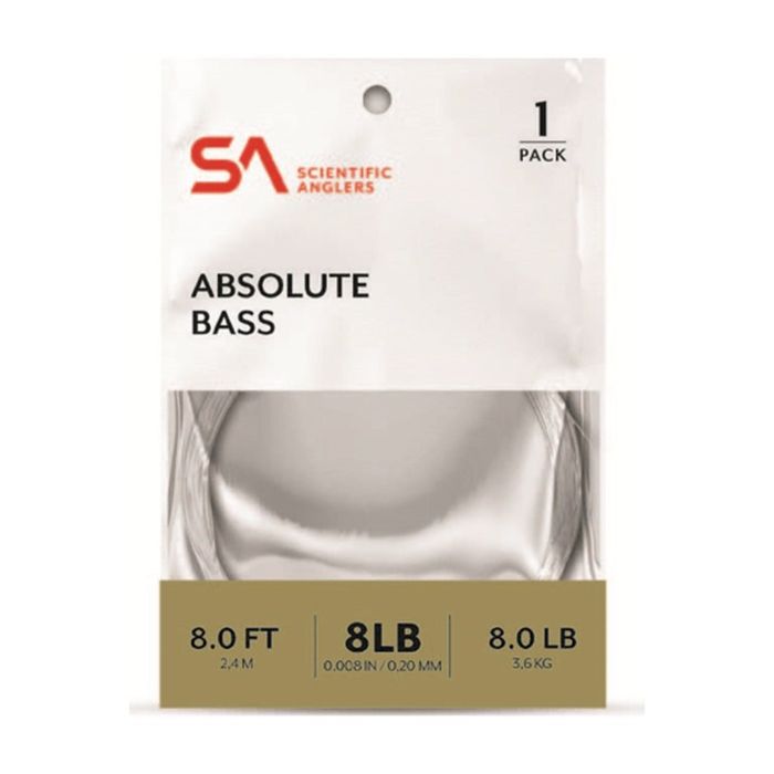 Поводковый материал Scientific Anglers Absolute Bass Leaders - 8'