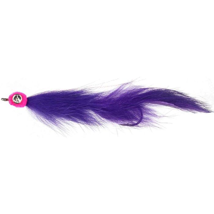 Мушки RoundRocks Lead Eye Bunny Leech Streamer Fly - Purple, Size 2