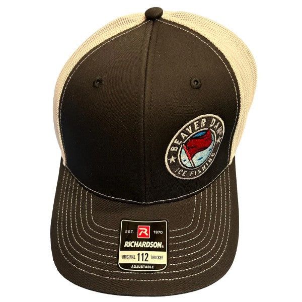 Головной убор Beaver Dam Richardson Snapback Hat With Embroidered Logo Black/White