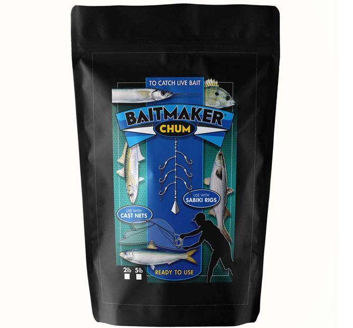 Подсачек Fishing Bait Chum, No Freeze Formula for Cast Nets & Sabiki Rigs - 2 lbs