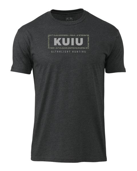 Рыболовная рубашка KUIU Box Logo T-Shirt | Charcoal