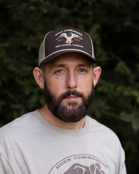 Головной убор Duck Commander x General Vintage Split Brown Rope Richardson Hat