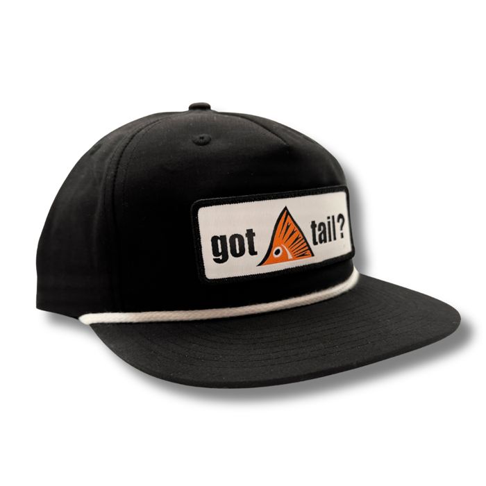 Головной убор Richardson Got Tail? Black and White Rope Cap - Got Tail? Logo