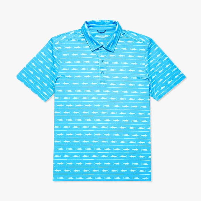 Рыболовная рубашка MENS Boatbar Printed Performance Polo Shirt | Quiet Tide
