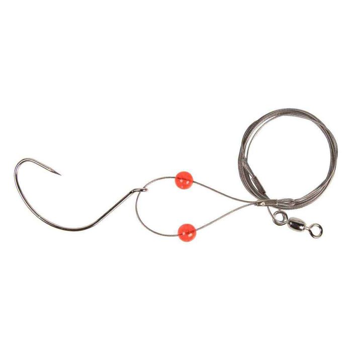 Готовая оснастка P-Line Single Hook Wide Bend Sturgeon Mooching Rig - 6/0