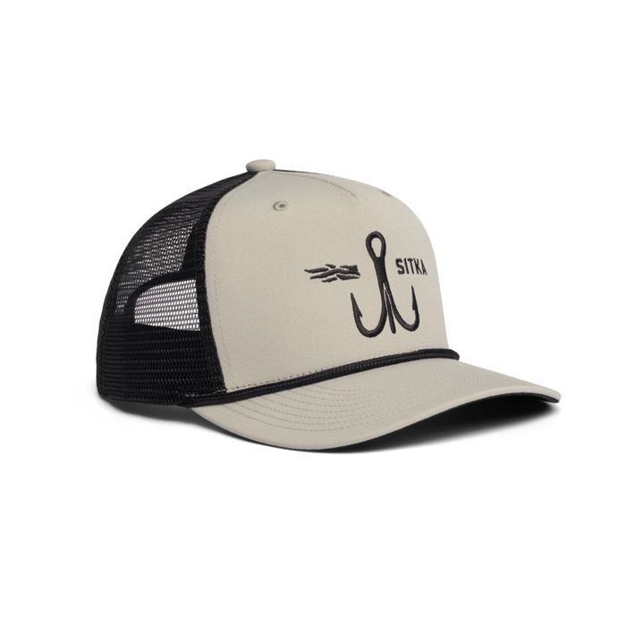Кепка Treble Hook Retro 5 Panel Trucker Pebble Grey - OSFA