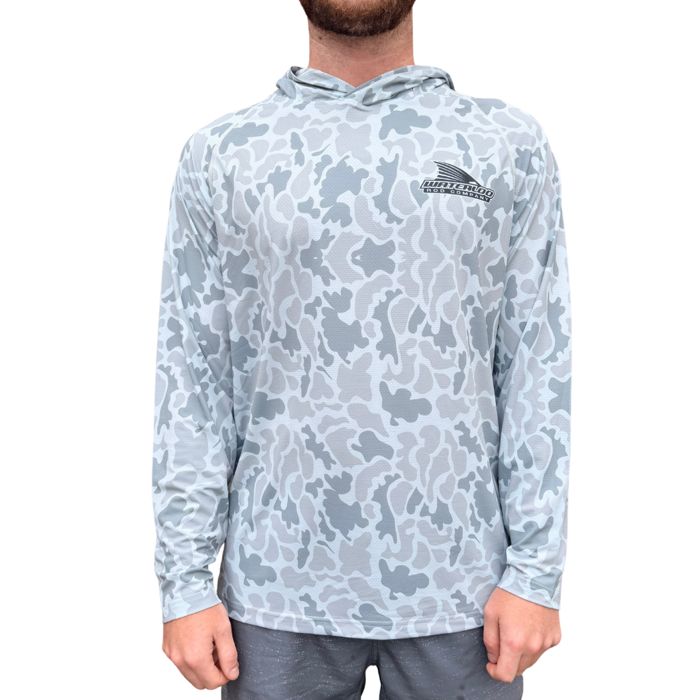 Рыболовная рубашка Waterloo Rods Waterloo Camo Long Sleeve Performance Hoodie - Tails Up l