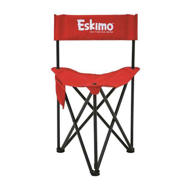 Аксессуар для зимней рыбалки Eskimo Folding Chair Ice Fishing Accessory - Red, Extra Large
