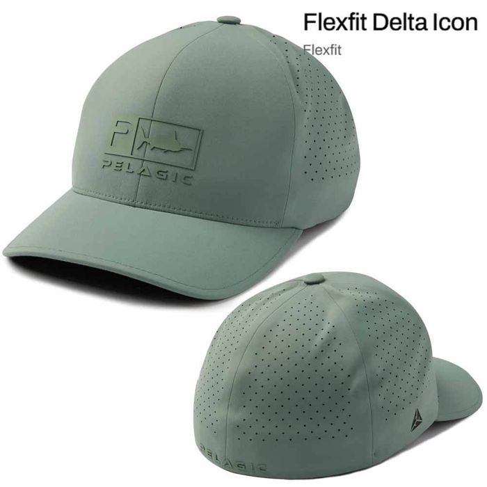 Головной убор Pelagic Mangrove Icon Delta Flexfit Hat - SMALL