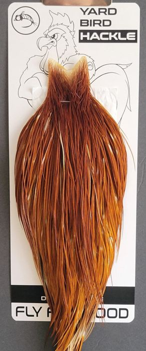 Материал для вязания мушек Flash Sale Hackle 283 - Yard Bird Cape NA - Brown (sizes 8-22)