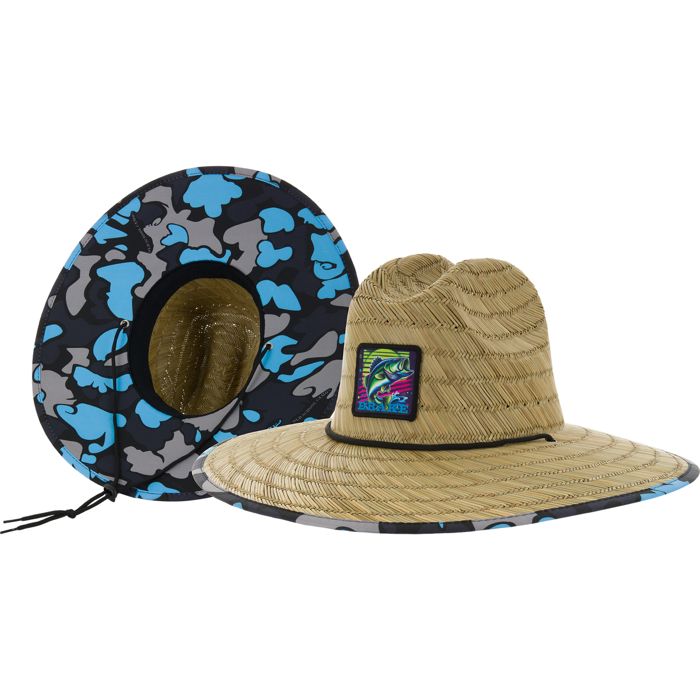 Головной убор Drake X Lost Hat Lake Shore Straw Hat - Old School Neon Blue / One Size Fits