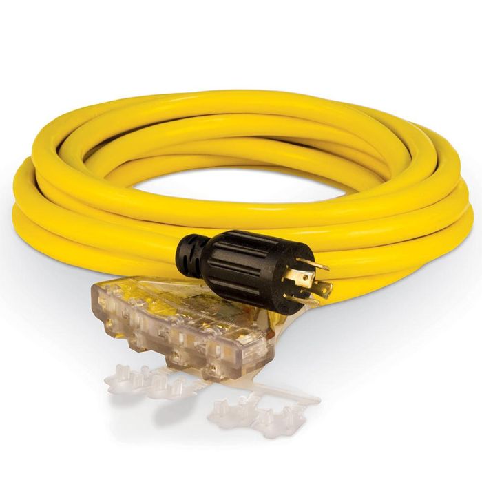 Кабель для электроники Champion 25' 30A 125/250V Fan-Style Generator Power Cord Up To 7500