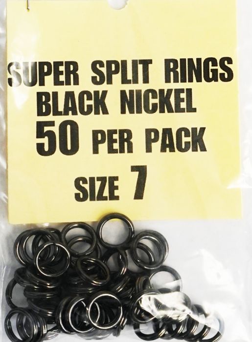 Вертлюги и застёжки Musky Shop Super Split Rings Black