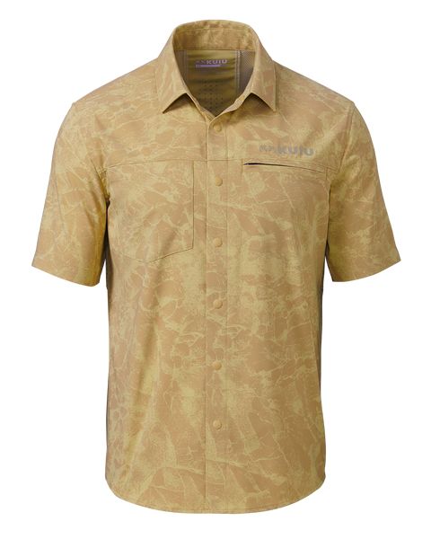 Рыболовная рубашка KUIU Mesa Vented SS Snap Shirt Gritstone | Dune Gritstone