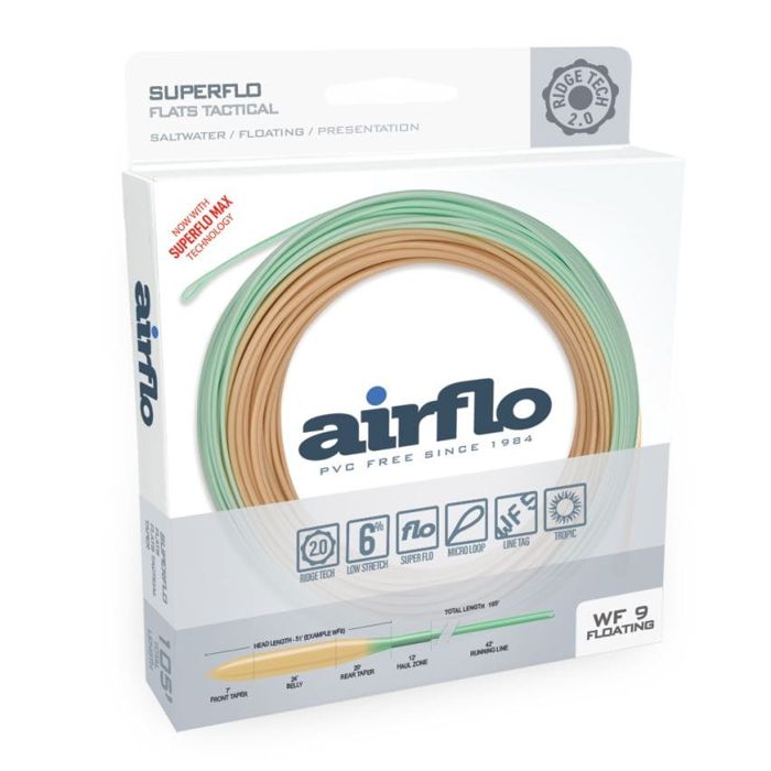 Нахлыстовый шнур Airflo Superflo Ridge 2.0 Clear Salt Tactical Taper Fly Line