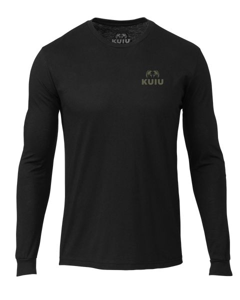 Рыболовная рубашка KUIU Logo Long Sleeve T-Shirt | Black