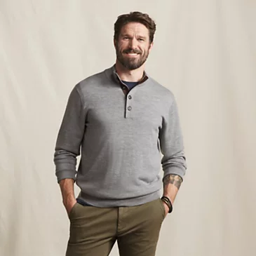 Свитер Orvis Merino Button Mockneck Sweater