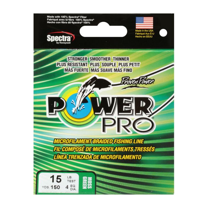 Плетёный шнур SHIMANO POWER PRO 15LB Braid 150YD GREEN Fishing Line