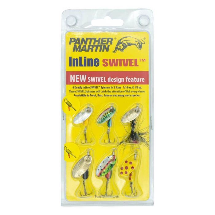 Вращающаяся блесна Panther Martin Lures Panther Martin InLine Swivel Inline Spinner - 1/16
