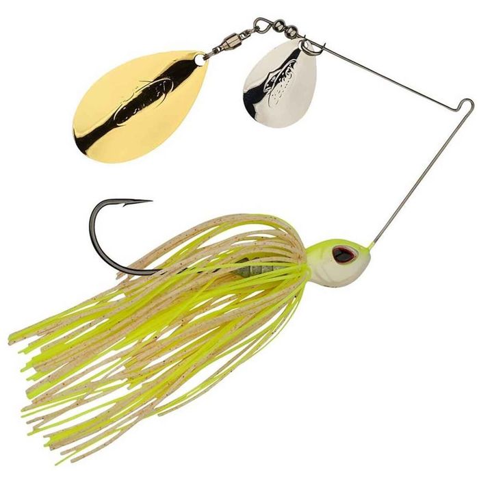 Спиннербейт Berkley Power Blade Spinnerbait - White Chartreuse/Silver + Colorado Indiana B