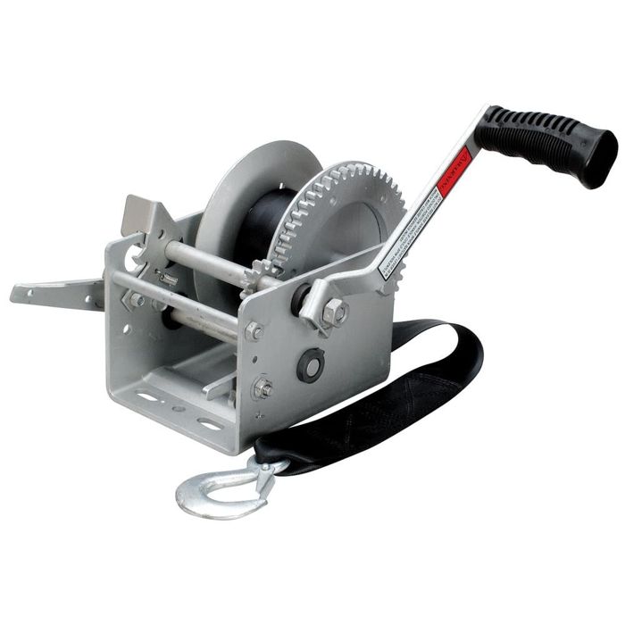 Запчасть прицепа Overton's 2500-lb. Two-Speed Brake Trailer Winch With 24' Strap
