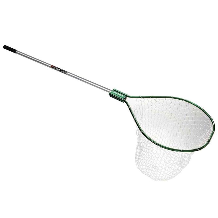 Подсачек Beckman Adjustable Handle/Rubber Landing Net - Green/Silver, 22in W x 27in L