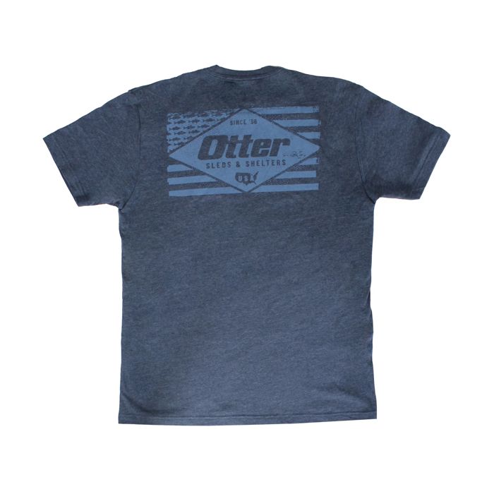 Рыболовная рубашка Otter Outdoors Otter Flag Tee Navy