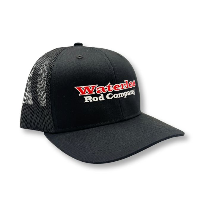 Головной убор Richardson Waterloo Black Cap - Red and White OG Logo