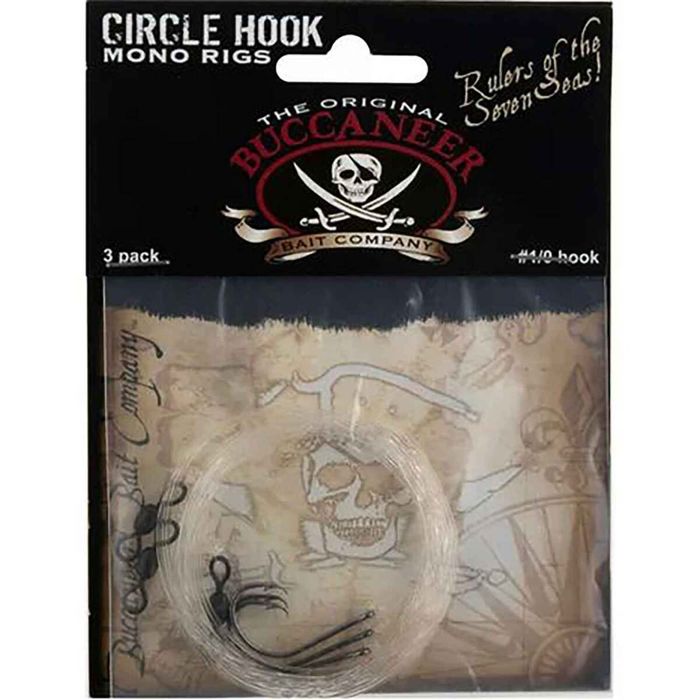 Крючки Buccaneer Bait Company Buccaneer Mono Circle Hook Rig