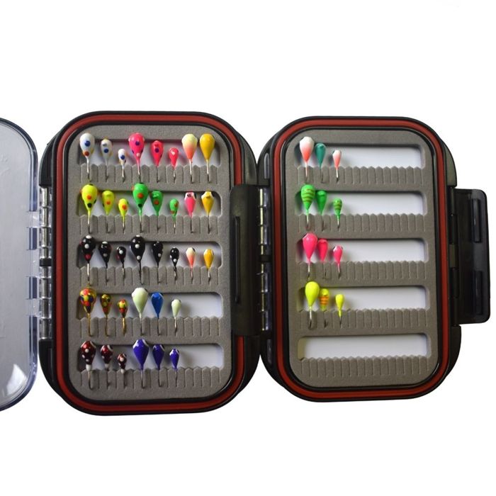 Зимняя приманка Kenders Outdoors 48 PIECE TUNGSTEN JIG SET WITH PREMIUM BOX