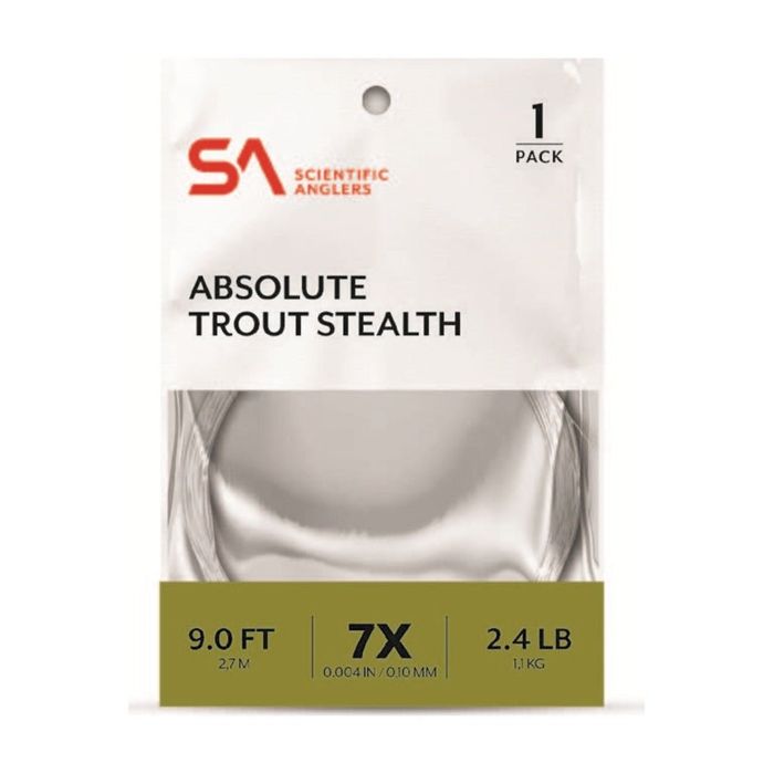 Поводковый материал Scientific Anglers Absolute Trout Stealth Leader - 9'