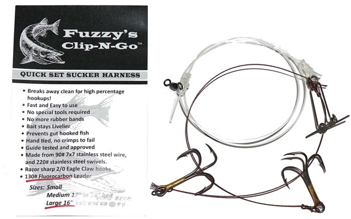 Готовая оснастка Fuzzy's Tackle Shumway Fuzzy's Clip-N-Go Sucker Rig
